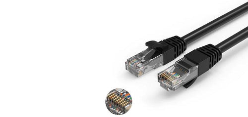 Cruxtec Cat6 Ethernet Cable - 30m - Black
