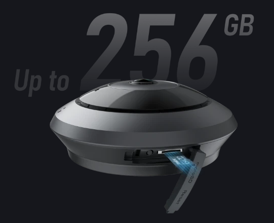 FE-W - Reolink 2K 180 Fisheye Indoor WiFi Camera 2.4 5 GHz Dual-Band WiFi up to 256GB MicroSD