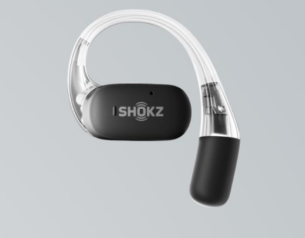 Shokz OpenFit Open-Ear True Wireless Headphones   - Black