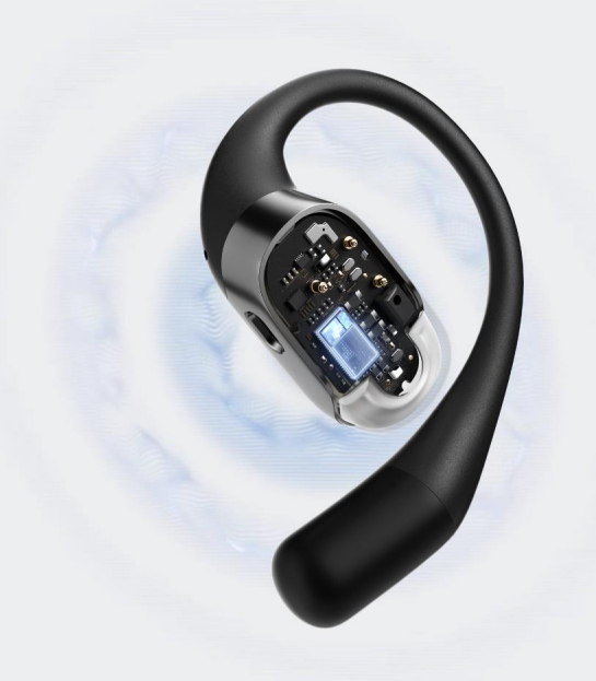 Shokz OpenFit Open-Ear True Wireless Headphones   - Black