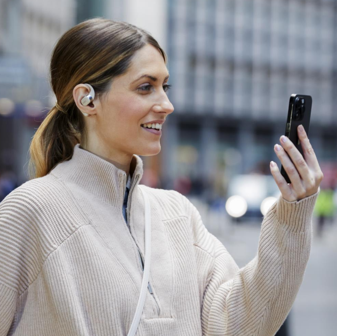 Shokz OpenFit Open-Ear True Wireless Headphones   - Black