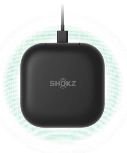 Shokz OpenFit Open-Ear True Wireless Headphones   - Black