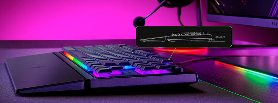 RZ03-04880100-R3M1 - RAZER ORNATA V3 TENKEYLESS - LOW PROFILE GAMING KEYBOARD - US LAYOUT - FRML