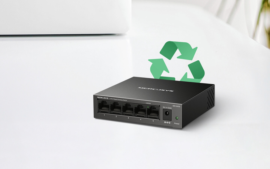 TP-Link MS105GS - Mercusys MS105GS 5-Port-Gigabit-Switch Stahlgehäuse