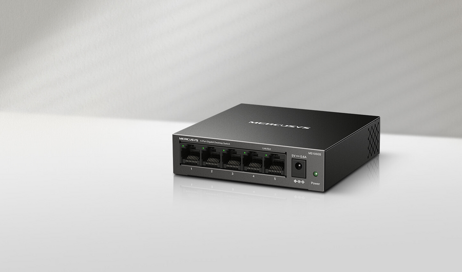 TP-Link MS105GS - Mercusys MS105GS 5-Port-Gigabit-Switch Stahlgehäuse