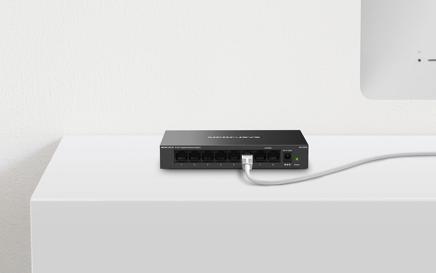 TP-Link MS108GS - Mercusys MS108GS 8-Port-Gigabit-Switch Stahlgehäuse