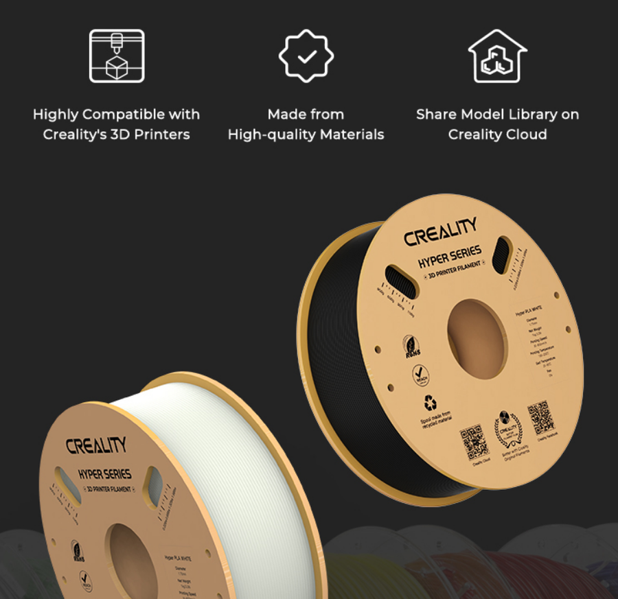 Creality Hyper PLA  Filament for High Speed 3D Printer - Blue