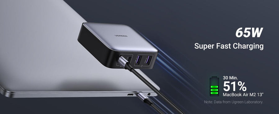 UG-15611 - Ugreen 2*USB-A+2*USB-C 65W Desktop Fast Charger