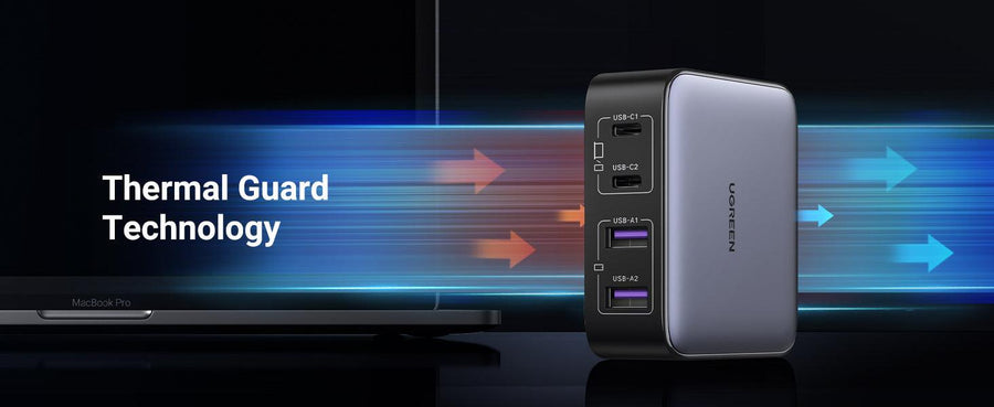 UG-15611 - Ugreen 2*USB-A+2*USB-C 65W Desktop Fast Charger