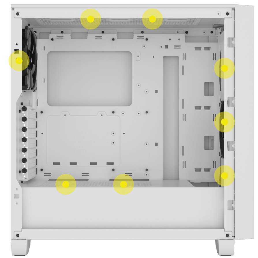 CC-9011252-WW - CORSAIR 3000D AIRFLOW TEMPERED GLASS MID-TOWER - WHITE