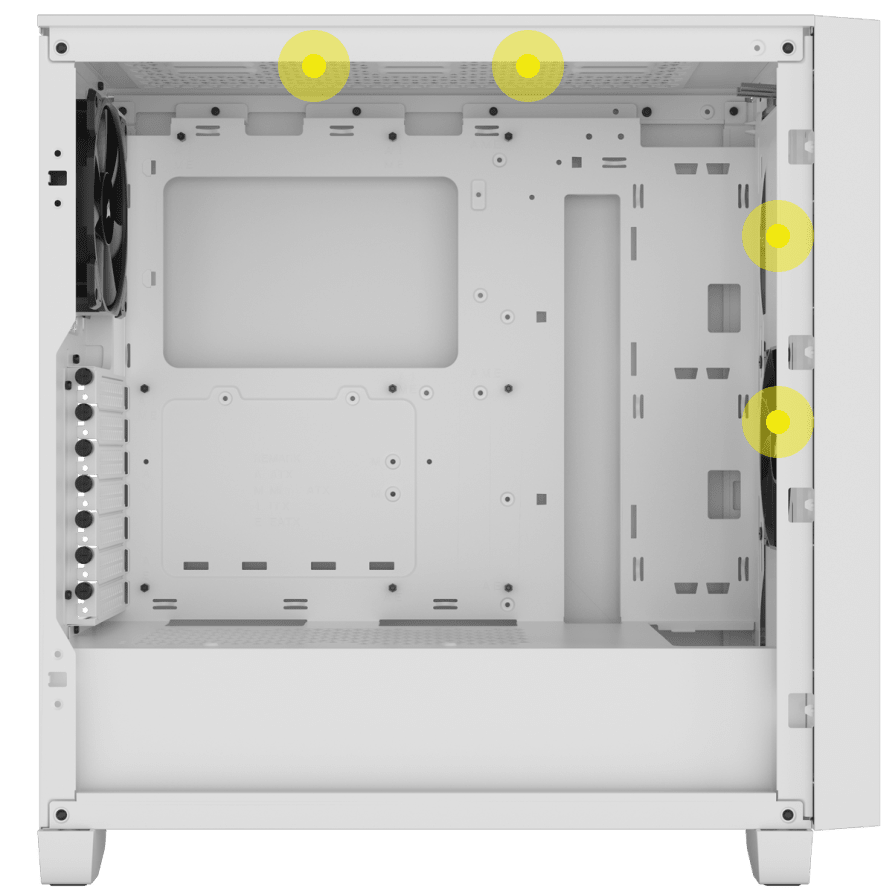 CC-9011252-WW - CORSAIR 3000D AIRFLOW TEMPERED GLASS MID-TOWER - WHITE