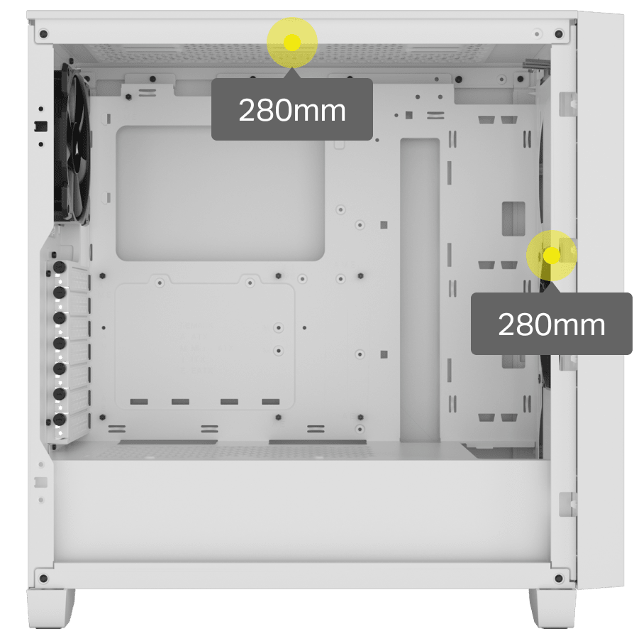 CC-9011252-WW - CORSAIR 3000D AIRFLOW TEMPERED GLASS MID-TOWER - WHITE