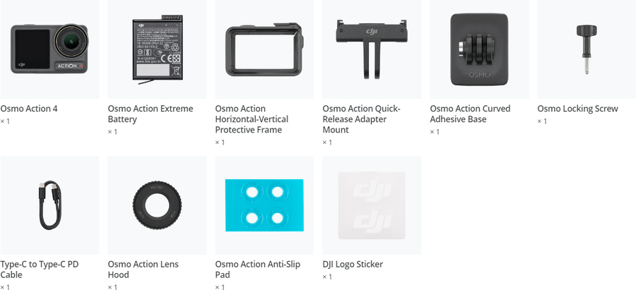 CP-OS-00000269 - DJI Action 4 Standard Combo CP-OS-00000269
