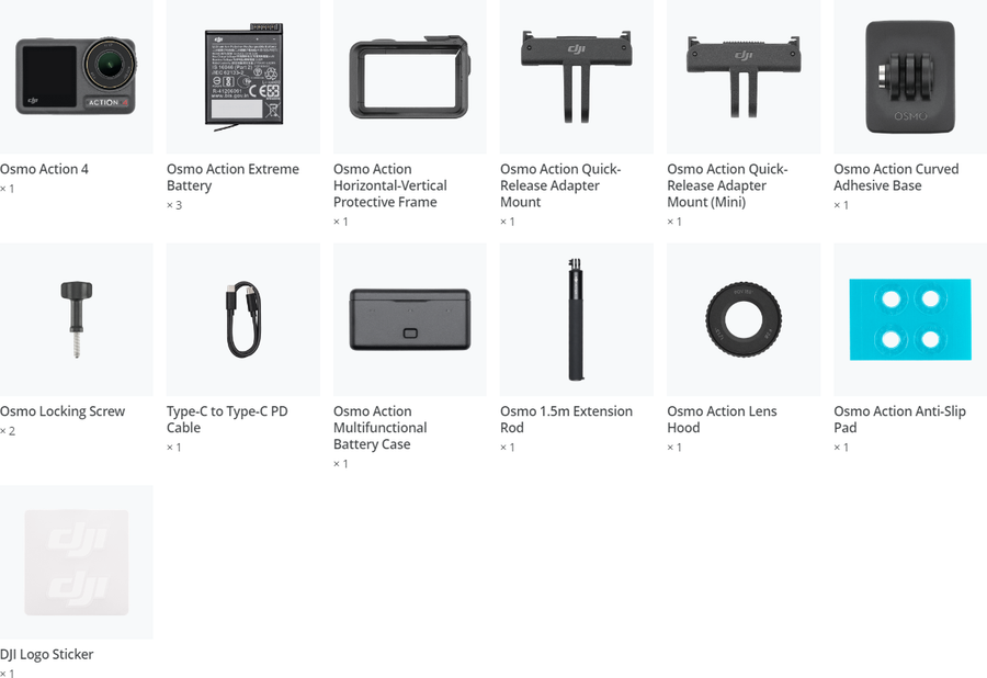 CP-OS-00000270 - DJI Action 4 Adventure Combo CP-OS-00000270