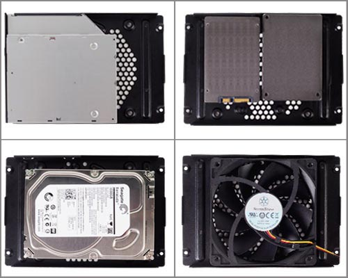 SST-ML06B - SilverStone ML06B Milo mITX Black HTPC Case
