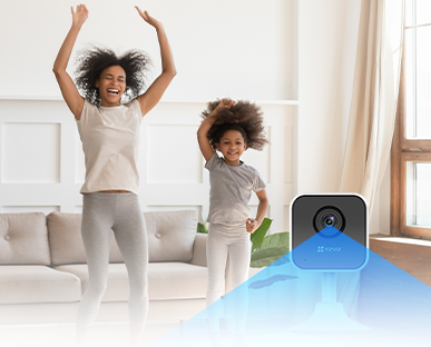 EZVIZ H1C - 2MP Indoor WiFi Smart Home FHD Camera Magnetic Base. 1080P Res 108 Wide-Angle Lens