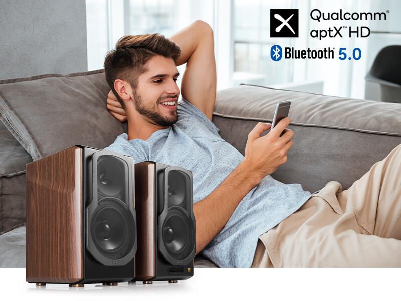 Edifier  S2000MKIII Premium Tri-Amped 130W HiFi Powered Bookshelf Speaker System with AptX HD Bluetooth