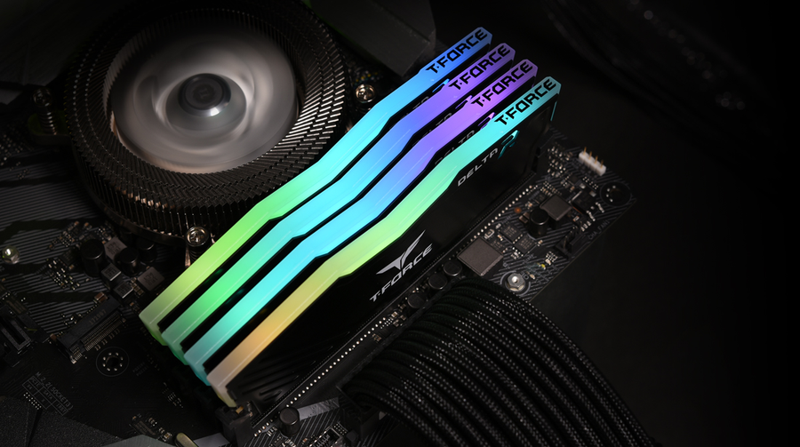 TF3D416G3200HC16CDC01 - TEAM T-FORCE DELTA RGB 16GB (2x8GB) 3200MHz CL16 DDR4 BLACK