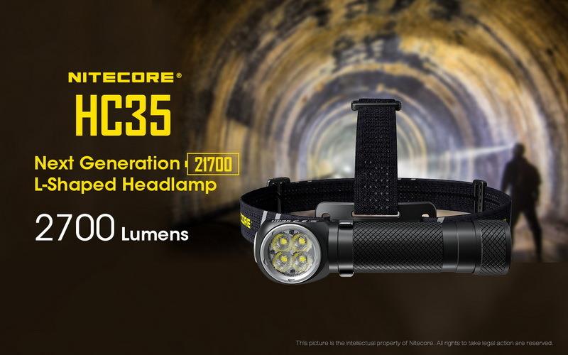 HC35 - NITECORE L-SHAPED HEADLAMP TORCH