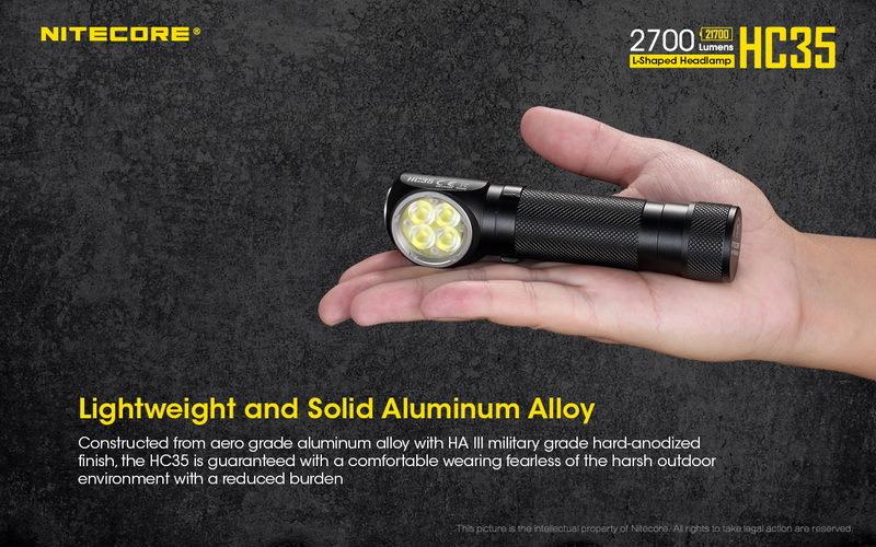 HC35 - NITECORE L-SHAPED HEADLAMP TORCH