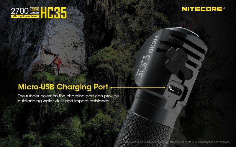 HC35 - NITECORE L-SHAPED HEADLAMP TORCH