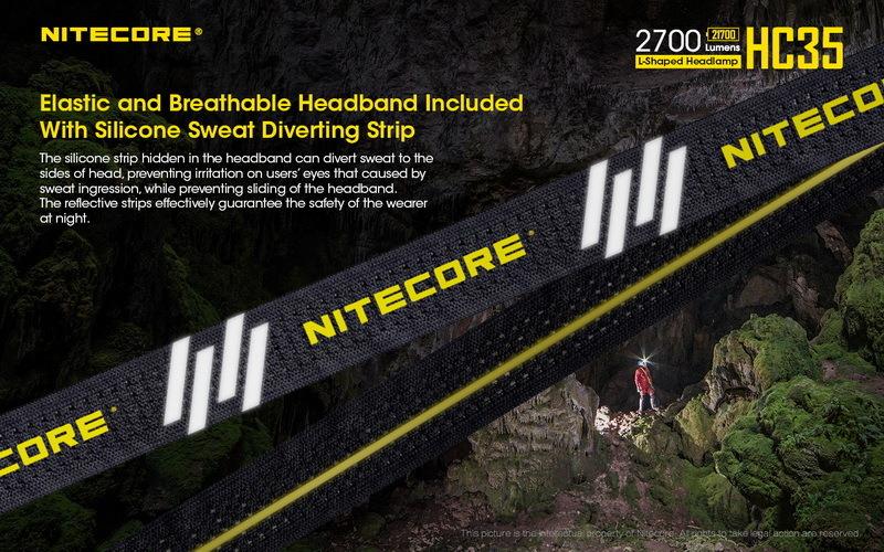 HC35 - NITECORE L-SHAPED HEADLAMP TORCH