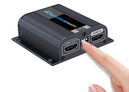 LENKENG LKV372EDID-V4-0 - HDMI & IR Extender Kit over Cat6 w/ EDID switch. Loop out connection Port on Transmitter