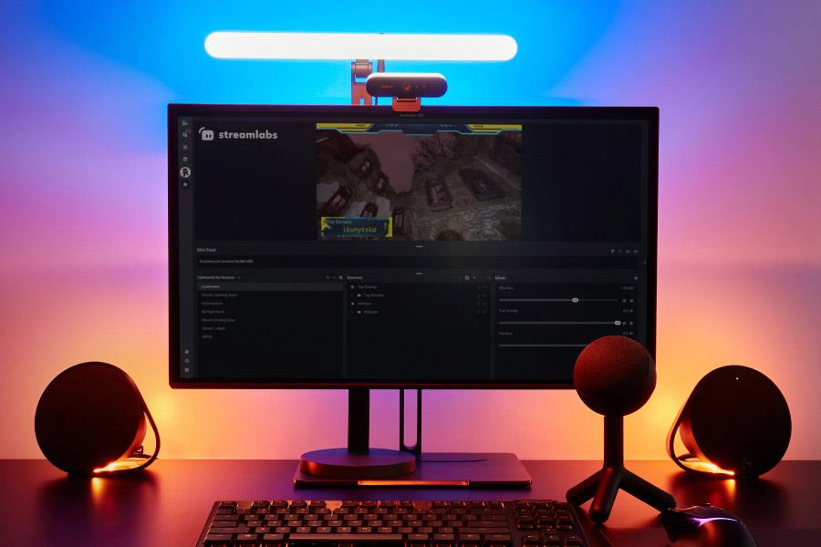 Logitech 946-000028 - G Litra Beam LX Dual-Sided RGB Streaming