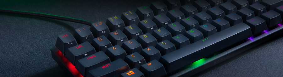 RZ03-03390200-R3M1 - RAZER HUNTSMAN MINI - 60% OPTICAL GAMING KEYBOARD (LINEAR RED SWITCH) - FRML PACKAGING