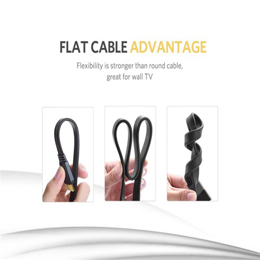 UG-50819 - Ugreen HDMI 2.0 Version Flat Cable Black 1.5M