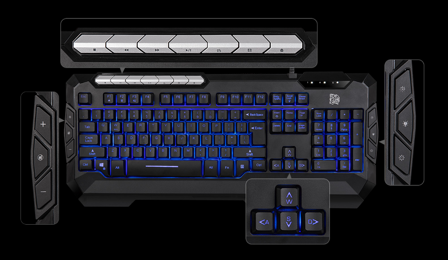 THERMALTAKE CM-CMC-WLXXMB-US - Tt eSPORTS Commander Combo V2 Tastatur & Maus
