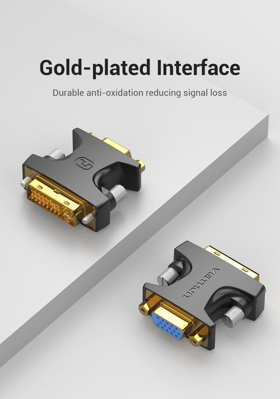 Vention ECFB0  DVI Male to VGA Female Adapter Black