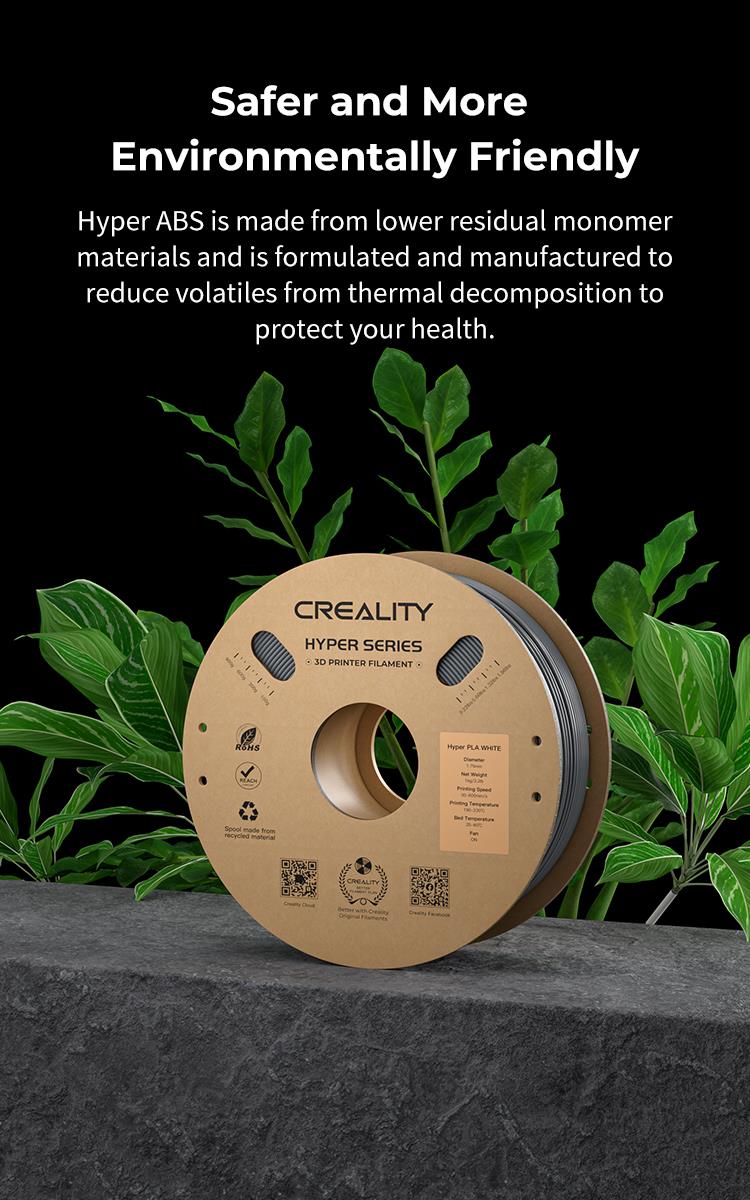 Creality Hyper ABS  Filament for High Speed 3D Printer - White