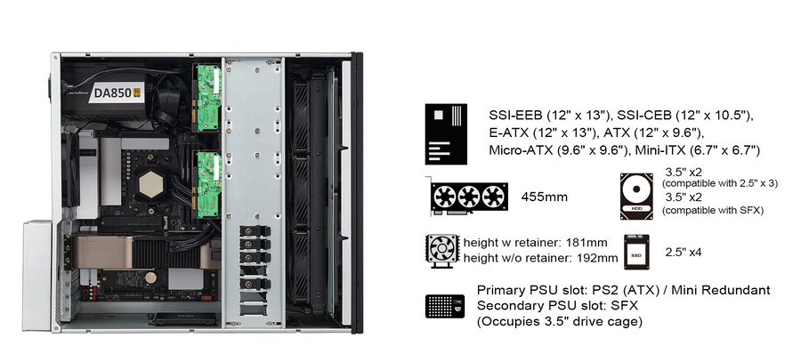 SST-RM51 - Silverstone RM51 5U Rackmount Server Chassis