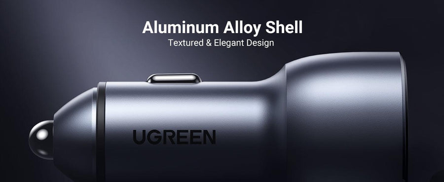 UG-60980 - UGREEN 52.5W Car Charger Alu Case (Space Grey)