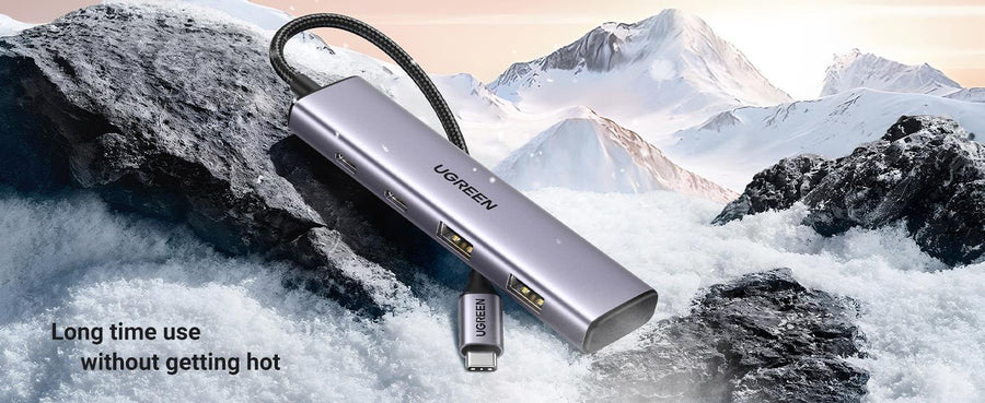 UG-15395 - UGREEN CM473 USB-C To 4 Ports Hub Splitter  USB-C To 2 USB-A  2 USB-C