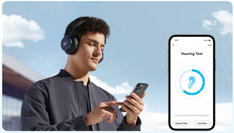 Soundcore by Anker Space One Wireless Over-Ear Noise Cancelling Headphones - Sky Blue