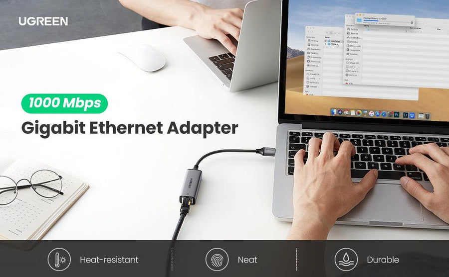 UG-20256 - UGREEN USB 3.0 Gigabit Ethernet Adapter (Black)