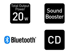 RX-D550GS-K - PORTABLE CD RADIO WITH BLUETOOTH AND USB INPUTS