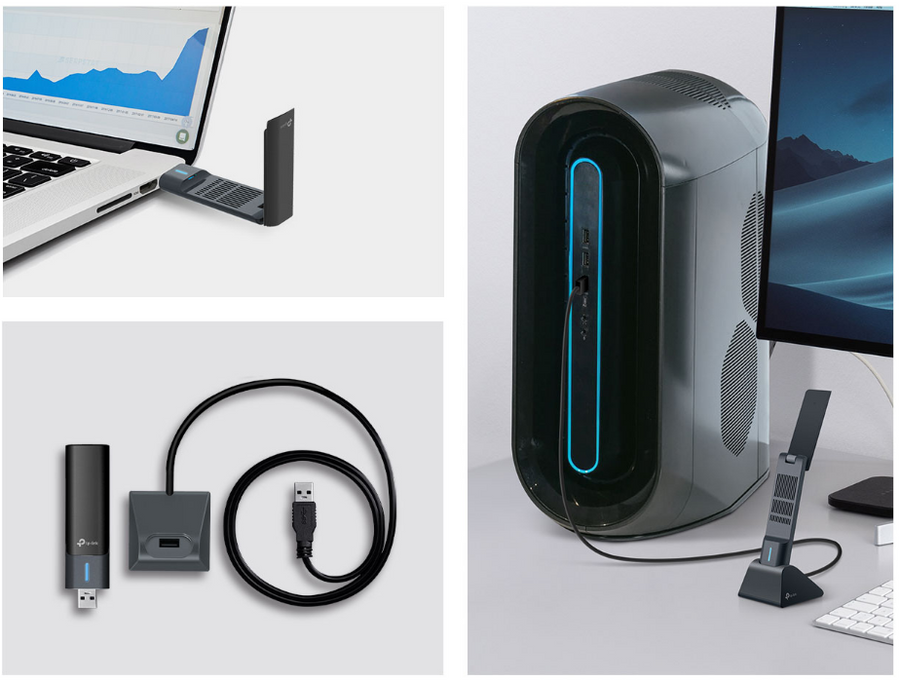 TP-Link Archer TXE70UH (AXE5400) Tri-Band WiFi 6E High Gain USB Wireless Adapter