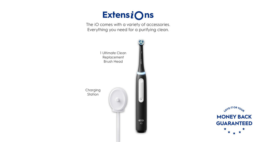 Oral-B iO Series 3 Electric Toothbrush with Charging Stand - Icy Blue