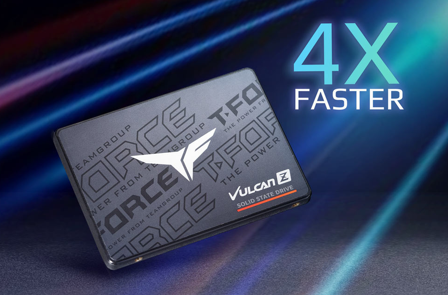 T253TZ512G0C101 - TEAMGROUP T-FORCE VULCAN Z 512GB SLC Cache 3D NAND TLC 2.5 Inch SATA III SSD R/W 530/470 MB/s