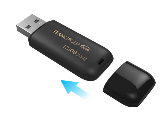 TC175364GB01 - TEAM C175 SERIES 64GB USB 3.2 GEN1 FLASH DRIVE BLACK