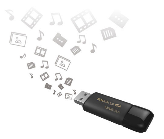 TC175364GB01 - TEAM C175 SERIES 64GB USB 3.2 GEN1 FLASH DRIVE BLACK
