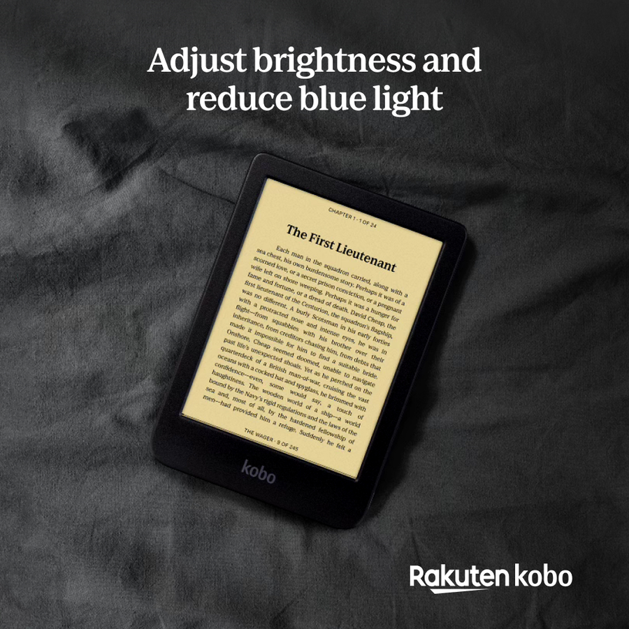 N365-KU-BK-K-EP - KOBO CLARA BW 6" E INK CARTA DISPLAY COMFORT LIGHT PRO & WATERPROOF E-READER