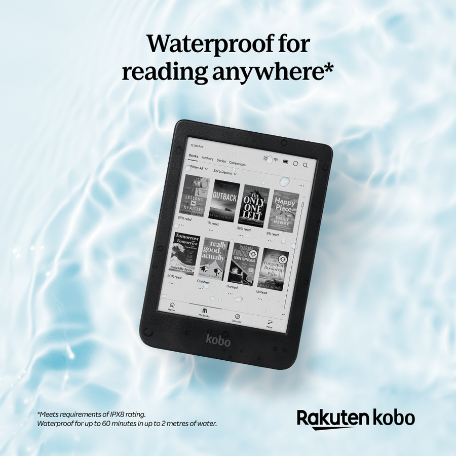 N365-KU-BK-K-EP - KOBO CLARA BW 6" E INK CARTA DISPLAY COMFORT LIGHT PRO & WATERPROOF E-READER