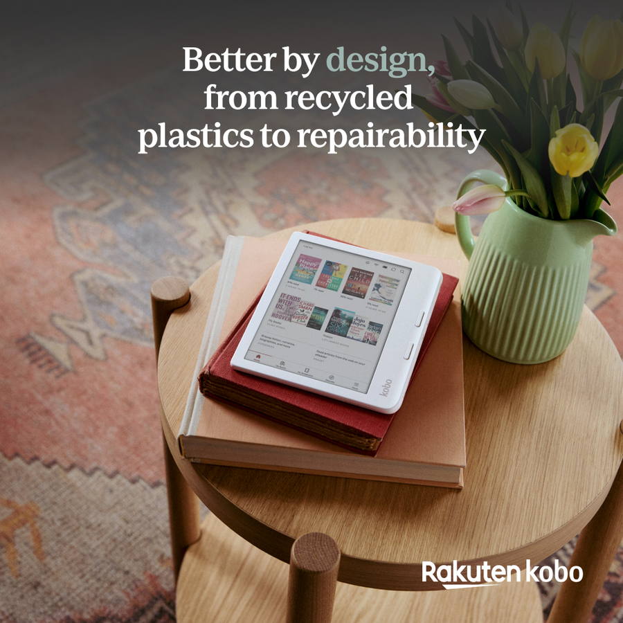 N428-KU-WH-K-CK - KOBO LIBRA COLOUR WHITE 7" E INK COLOUR DISPLAY STYLUS 2 COMPATIBILITY & WATERPROOF E-READER