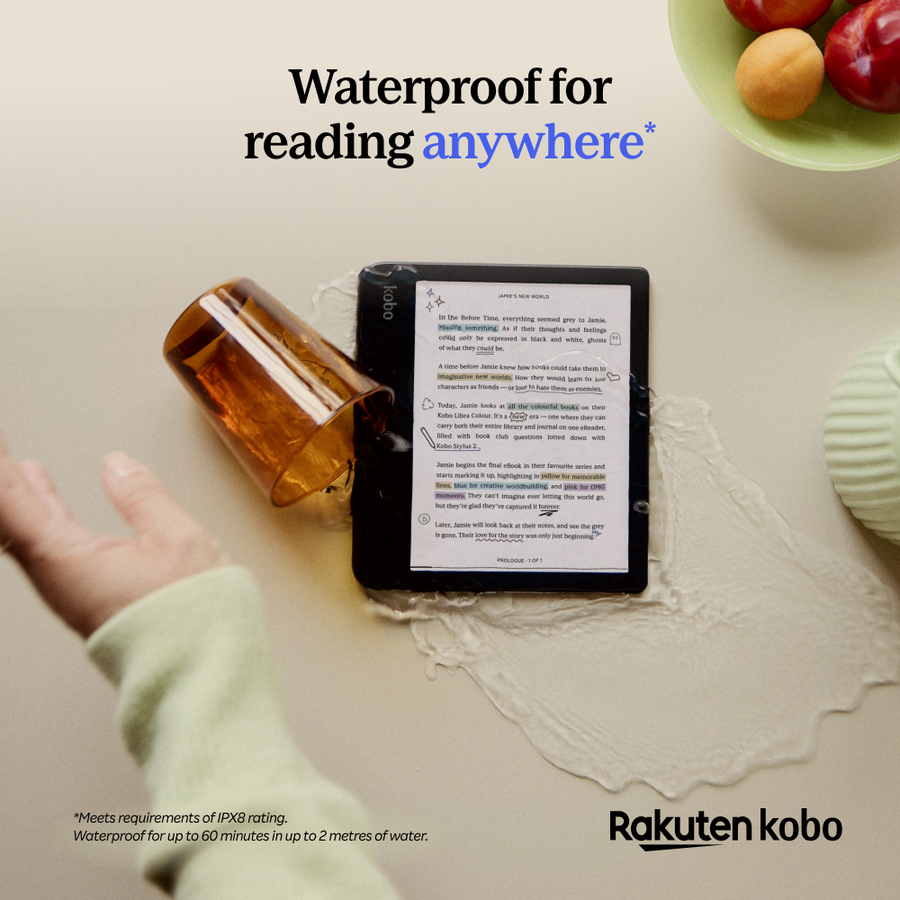 Kobo Libra Color + Style 2  Pen Bundle  eReader - Black
