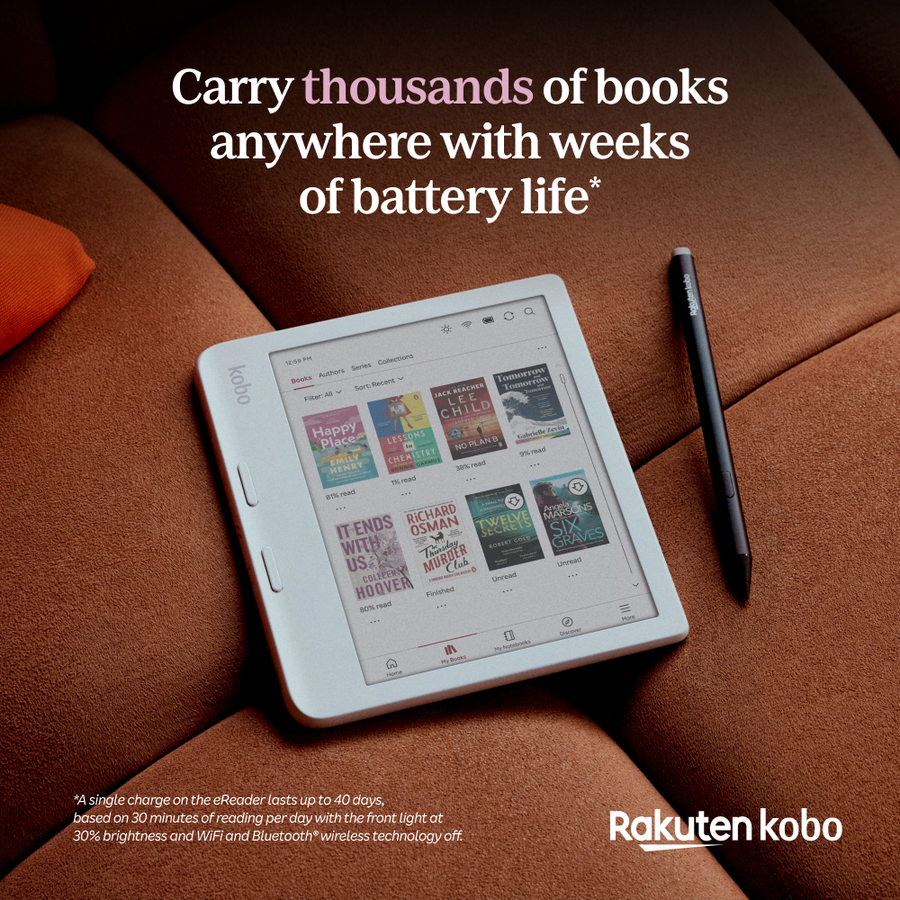 Kobo Libra Color + Style 2  Pen Bundle  eReader - Black