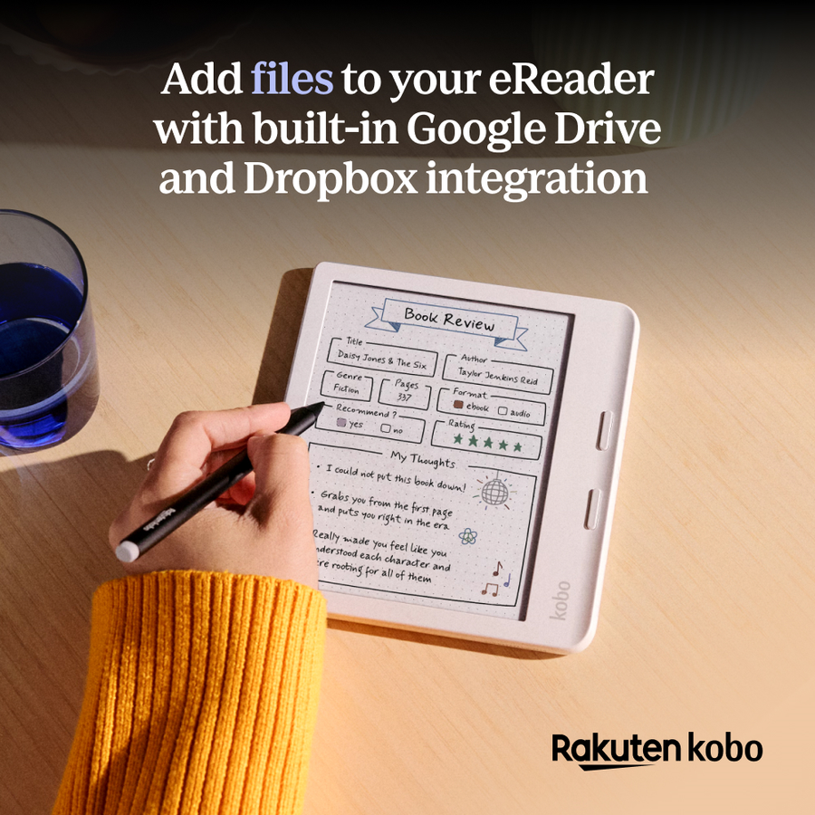 Kobo Libra Color + Style 2  Pen Bundle  eReader - Black